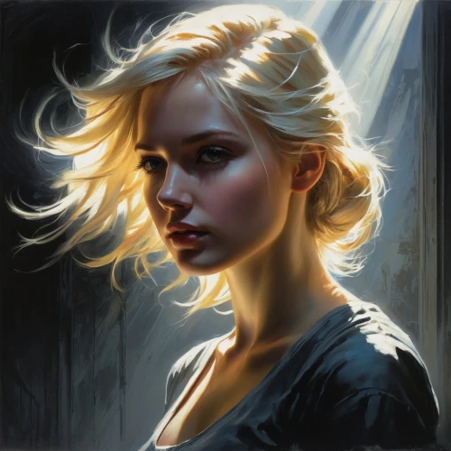 mystical portrait of a girl,fantasy portrait,blonde woman,blond girl,girl portrait,blonde girl,romantic portrait,portrait of a girl,digital painting,portrait background,world digital painting,dark portrait,pixie-bob,young woman,artist portrait,sci fiction illustration,jessamine,moody portrait,short blond hair,custom portrait,Conceptual Art,Fantasy,Fantasy 12