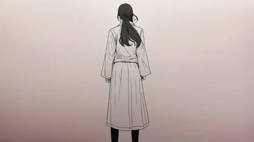 girl in a long dress from the back,girl in a long dress,long dress,one-piece garment,woman silhouette,perfume bottle silhouette,a girl in a dress,long coat,girl in a long,white winter dress,women silhouettes,winter dress,faceless,standing behind,gown,shoulder length,garment,nightgown,sidonia,girl walking away,Illustration,Black and White,Black and White 12