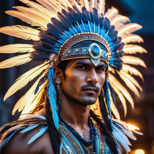 indian headdress,indian drummer,indian,tribal chief,the american indian,american indian,headdress,east indian,native american,aztec,poseidon god face,amerindien,indians,feather headdress,shaman,ancient costume,shamanism,shamanic,indian monk,shiva,Photography,General,Realistic