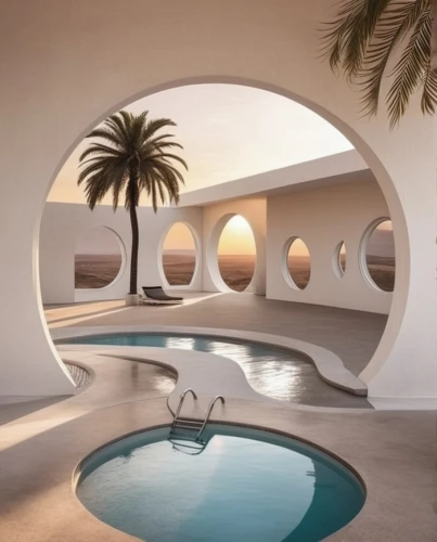 arches,futuristic architecture,cabana,semi circle arch,dunes house,pool house,jewelry（architecture）,dug-out pool,dhabi,infinity swimming pool,three centered arch,tropical house,abu dhabi,futuristic art museum,holiday villa,abu-dhabi,round arch,oasis,inflatable pool,swim ring,Photography,Documentary Photography,Documentary Photography 07