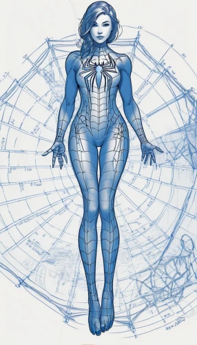 wireframe graphics,wireframe,widow spider,vitruvian man,biomechanical,sprint woman,the vitruvian man,core web vitals,proportions,webbing,spider silk,spider net,technical drawing,gradient mesh,geometric body,mesh and frame,spiderweb,sci fiction illustration,blueprint,skeletal structure,Unique,Design,Blueprint