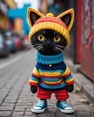 cartoon cat,street cat,chinese pastoral cat,animals play dress-up,jiji the cat,cat image,cat european,cute cat,alley cat,street fashion,cat,doll cat,cute cartoon character,anthropomorphized animals,knitwear,animal feline,cat warrior,feline look,knitting clothing,vintage cat,Photography,General,Fantasy