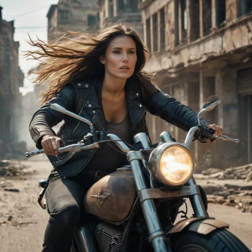 sprint woman,renegade,wonder woman city,leather jacket,motorbike,elle driver,bullet ride,motorcycling,motorcycles,biker,motorcycle,harley-davidson,katniss,wonderwoman,wonder woman,ducati,piaggio ciao,stunt performer,action film,motorcycle racer,Photography,General,Natural