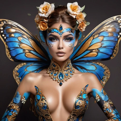 ulysses butterfly,body painting,bodypaint,bodypainting,morpho butterfly,vanessa (butterfly),blue butterfly,morpho,julia butterfly,blue butterflies,tropical butterfly,cupido (butterfly),blue morpho,fairy peacock,passion butterfly,blue morpho butterfly,mazarine blue butterfly,butterfly wings,melanargia,morpho peleides,Photography,Fashion Photography,Fashion Photography 04