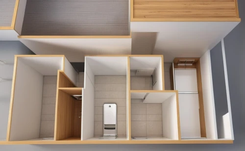walk-in closet,sky apartment,cubic house,room divider,box ceiling,3d rendering,inverted cottage,an apartment,hallway space,ceiling construction,floorplan home,under-cabinet lighting,search interior solutions,interior modern design,penthouse apartment,recessed,kitchen design,core renovation,apartment,ceiling ventilation,Photography,General,Realistic