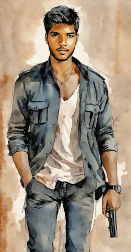 kabir,thavil,photo painting,devikund,mahendra singh dhoni,indian celebrity,sagar,animated cartoon,khoresh,arshan,jawaharlal,mass,chitranna,film actor,portrait background,che,dhansak,oil painting on canvas,bulbul,sajji,Digital Art,Watercolor