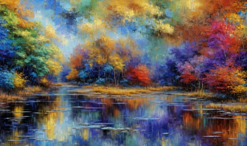 autumn landscape,colorful water,colorful background,fall landscape,autumn background,color fields,colored leaves,autumn trees,autumn forest,river landscape,colors of autumn,colorful tree of life,harmony of color,colored pencil background,colorful leaves,fallen colorful,painting technique,autumn scenery,fall foliage,background colorful,Common,Common,Photography