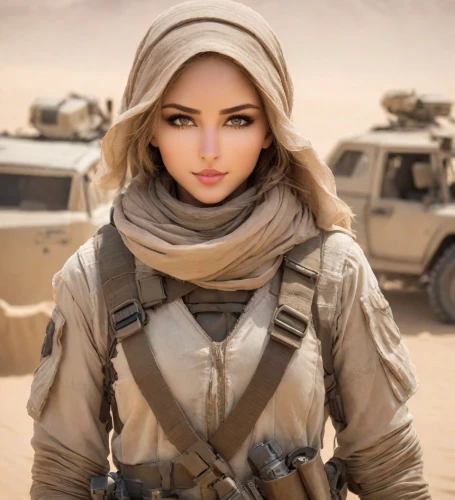 hijaber,islamic girl,arabian,female warrior,arab,middle eastern,hijab,yemeni,muslim woman,headscarf,beautiful women,girl with gun,scarf,attractive woman,sexy woman,warrior woman,desert fox,female beauty,beautiful young woman,jordanian,Photography,Realistic
