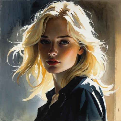 blonde woman,girl portrait,blond girl,blonde girl,portrait of a girl,mystical portrait of a girl,oil painting,young woman,romantic portrait,oil painting on canvas,woman portrait,fantasy portrait,cool blonde,face portrait,girl drawing,artist portrait,digital painting,the blonde in the river,art painting,italian painter,Illustration,Paper based,Paper Based 05