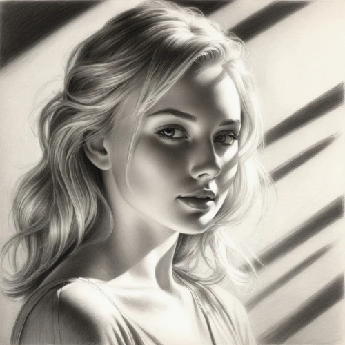 girl portrait,girl drawing,fantasy portrait,digital art,mystical portrait of a girl,digital painting,digital drawing,graphite,blonde woman,portrait of a girl,digital artwork,marilyn,blond girl,world digital painting,young woman,elsa,charcoal drawing,blonde girl,woman portrait,pencil drawing,Illustration,Black and White,Black and White 30