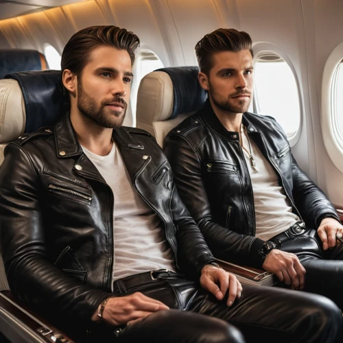 passenger groove,men sitting,concert flights,capital cities,air new zealand,airplanes,airline travel,leather jacket,polish airline,passengers,passenger,gentleman icons,leather,black leather,men's wear,men clothes,pilotfish,drummers,private plane,airpods,Photography,General,Natural