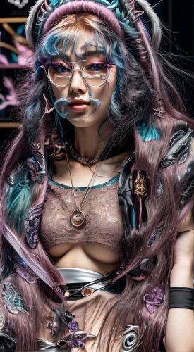 asian costume,designer dolls,female doll,fashion dolls,streampunk,artist doll,the japanese doll,realdoll,japanese doll,cyber glasses,fashion doll,steampunk,harajuku,cyberpunk,eye glass accessory,bjork,doll's facial features,voodoo woman,cosplay image,artificial hair integrations