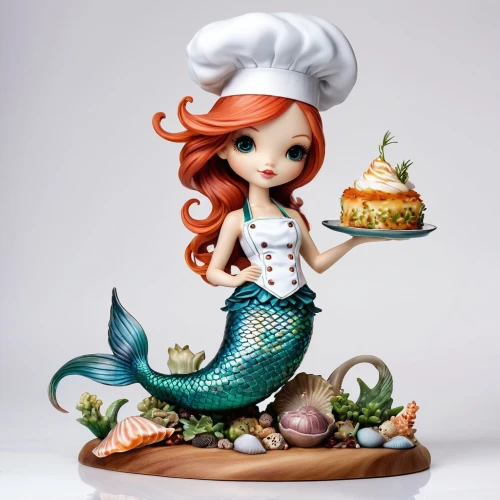 the sea maid,little mermaid,green mermaid scale,food icons,pastry chef,mermaid vectors,chef,mermaid,ariel,culinary art,doll kitchen,gold foil mermaid,mermaid background,mermaid scale,bouillabaisse,believe in mermaids,cooking book cover,sea food,sea foods,fishcake,Illustration,Abstract Fantasy,Abstract Fantasy 11