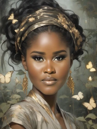 african woman,beautiful african american women,african american woman,african art,mystical portrait of a girl,fantasy portrait,tiana,nigeria woman,afro american girls,oil painting on canvas,ancient egyptian girl,afro-american,romantic portrait,afro american,fantasy art,jasmine bush,african,african culture,oil painting,portrait of a girl