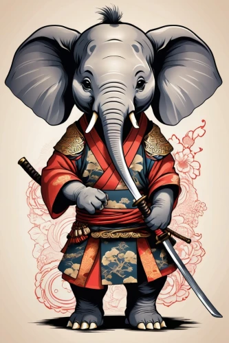 samurai,samurai fighter,japanese art,japanese martial arts,elephant kid,erhu,oriental painting,samurai sword,circus elephant,mandala elephant,eskrima,cartoon elephants,elephant,dobok,asian elephant,japanese character,sōjutsu,geisha,girl elephant,oriental