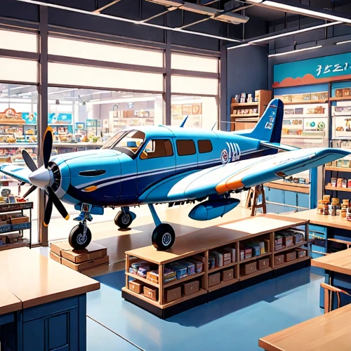 toy airplane,casa c-212 aviocar,douglas aircraft company,model aircraft,aerospace manufacturer,aviation,bookstore,boeing 247,radio-controlled aircraft,aircraft construction,jet plane,blue wooden bee,book store,hawker,pharmacy,monoplane,formula lab,biplane,cessna,toy store,Anime,Anime,Traditional