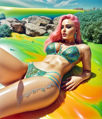 two piece swimwear,mermaid background,mermaid,ariel,green mermaid scale,bodypaint,beached,poison ivy,swimwear,lycia,watercolor pin up,candy island girl,celtic queen,summer background,santana,let's be mermaids,merfolk,pinup girl,little mermaid,poison