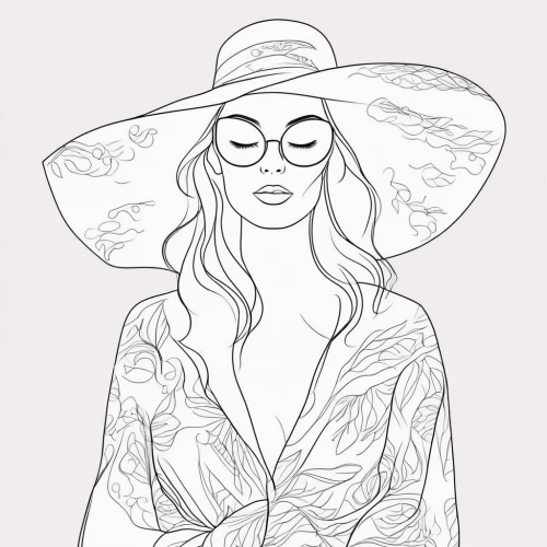 fashion vector,fashion illustration,summer line art,panama hat,sun hat,boho art,summer hat,coloring page,boho,straw hat,vector illustration,high sun hat,ordinary sun hat,fashion sketch,digital illustration,the hat-female,mock sun hat,boho background,botanical line art,coloring pages,Design Sketch,Design Sketch,Outline