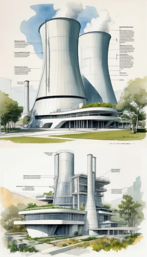 cooling towers,nuclear power plant,cooling tower,futuristic architecture,thermal power plant,nuclear reactor,nuclear power,combined heat and power plant,autostadt wolfsburg,energy centers,power towers,concrete plant,coal fired power plant,lignite power plant,power plant,environmental engineering,geothermal energy,seroco,powerplant,coal-fired power station,Unique,Design,Infographics