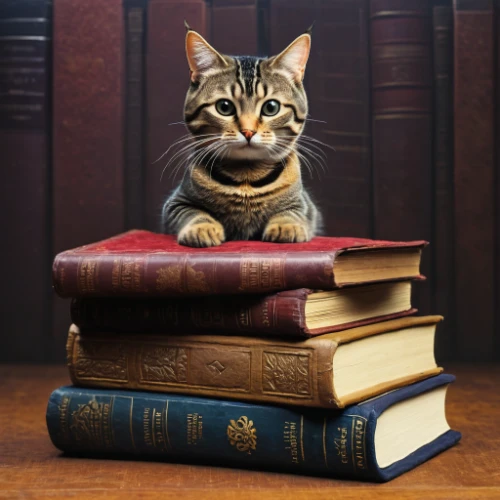 scholar,bookend,book stack,cat image,publish a book online,bookmark,reader,toyger,librarian,author,book bindings,book antique,american shorthair,bookworm,library book,european shorthair,bibliology,pet vitamins & supplements,book einmerker,books