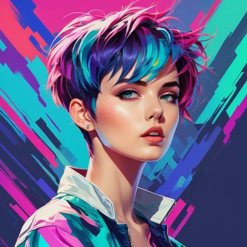 vector girl,80's design,80s,vector art,digital painting,vector illustration,digital art,colorful background,pixie-bob,artist color,pink vector,girl portrait,fashion vector,colorful doodle,neon colors,illustrator,dribbble,vector graphic,world digital painting,portrait background,Conceptual Art,Daily,Daily 21