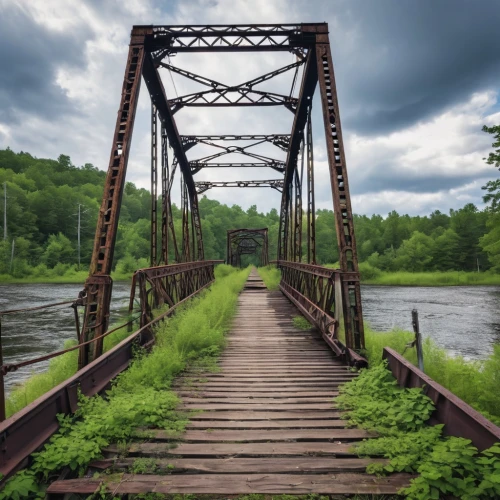 truss bridge,railroad bridge,cantilever bridge,hangman's bridge,bailey bridge,old bridge,wooden bridge,tied-arch bridge,scenic bridge,hanging bridge,arch bridge,humpback bridge,swing bridge,trestle,memorial bridge,chain bridge,extradosed bridge,girder bridge,aroostook county,suspension bridge,Photography,General,Realistic