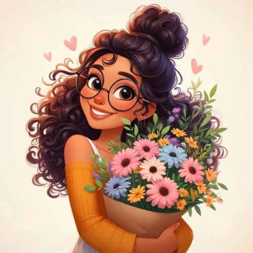 moana,holding flowers,tiana,flower girl,bouquet of flowers,jasmine,with a bouquet of flowers,beautiful girl with flowers,flower bouquet,girl in flowers,bunches of rowan,cartoon flowers,jasmine blossom,bouquets,marguerite,lyzz flowers,summer flowers,retro flowers,romantic portrait,blooming wreath