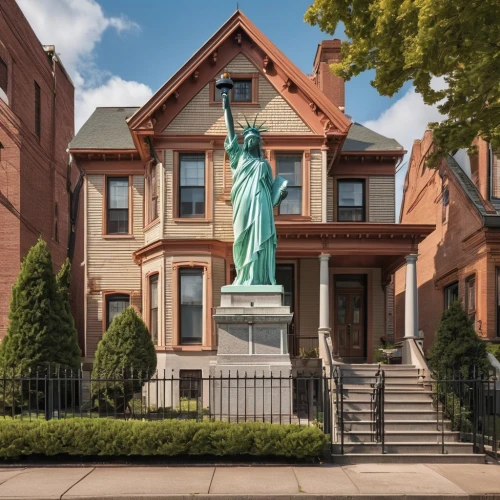 homes for sale in hoboken nj,homes for sale hoboken nj,the statue of liberty,statue of liberty,a sinking statue of liberty,brownstone,house with caryatids,hoboken condos for sale,henry g marquand house,lady liberty,queen of liberty,house insurance,statue of freedom,house purchase,207st,liberty statue,liberty,national historic landmark,queen anne,luxury real estate,Photography,General,Realistic