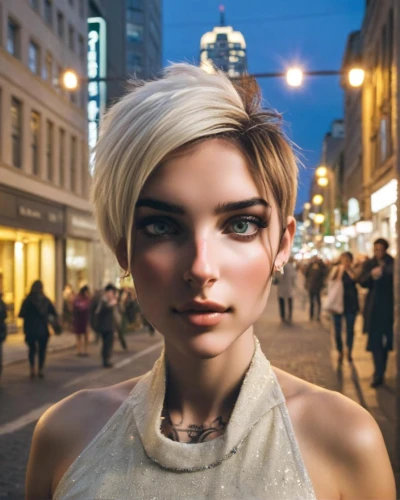 fashion street,natural cosmetic,city ​​portrait,female model,woman face,lara,the girl's face,realdoll,blonde woman,doll's facial features,beauty face skin,young model istanbul,artist's mannequin,mannequin,cosmetic,elsa,on the street,blonde girl,artificial hair integrations,pixie-bob