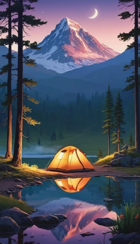 tent camping,trillium lake,mount hood,camping tents,camping tipi,mt hood,tents,camping,campsite,fishing tent,tent,campfire,mount rainier,campire,large tent,camping car,campground,roof tent,rainier,landscape background,Photography,General,Realistic