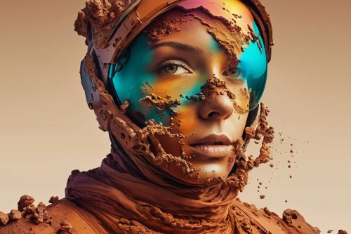 photo manipulation,image manipulation,photoshop manipulation,photomanipulation,fractals art,conceptual photography,woman face,rusted,cinema 4d,humanoid,computer art,digiart,blender,biomechanical,decay,head woman,woman's face,sci fiction illustration,admer dune,infection,Photography,Artistic Photography,Artistic Photography 05