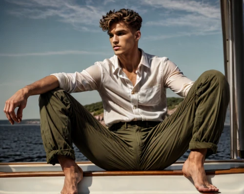 male model,brown sailor,nautical,khaki pants,men's wear,boat operator,on a yacht,konstantin bow,sailing yacht,george russell,boy model,young model istanbul,nautical star,seafaring,young model,mariner,alex andersee,gondolier,paddler,men clothes