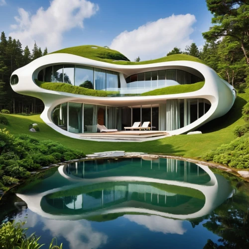 futuristic architecture,modern architecture,grass roof,dunes house,cube house,arhitecture,cubic house,luxury property,archidaily,eco hotel,frame house,beautiful home,modern house,mirror house,green living,eco-construction,helix,smart house,house shape,sinuous,Photography,General,Realistic