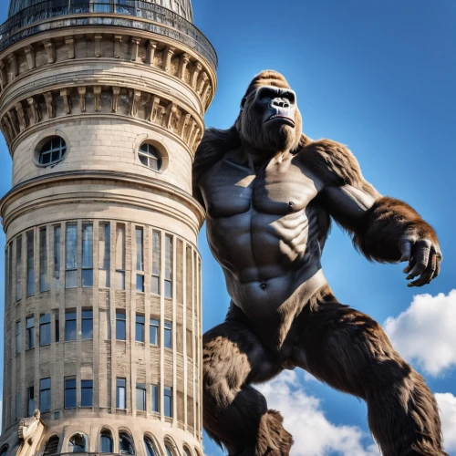 king kong,kong,gorilla,gorilla soldier,silverback,ape,great apes,uganda,up,impact tower,cgi,giant schirmling,gigantic,skordalia,monument protection,giant,nikuman,big,hulk,stalin skyscraper,Photography,General,Realistic