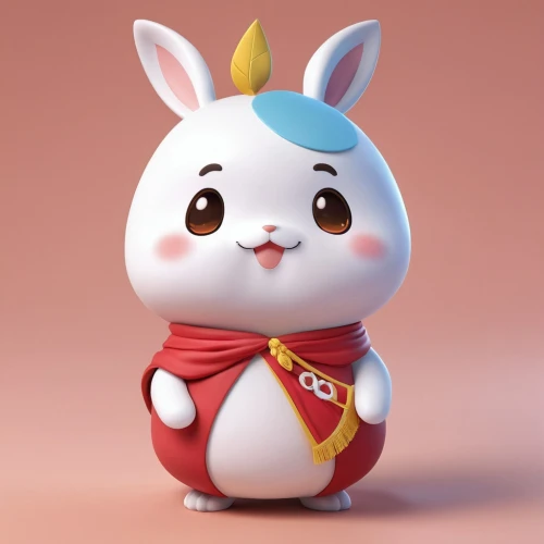 rabbit owl,little rabbit,cute cartoon character,deco bunny,little bunny,bun,bunny,white bunny,3d model,sakura mochi,kusa mochi,rabbit,goki,white rabbit,plush figure,kokeshi,no ear bunny,marshmallow,baozi,ori-pei,Unique,3D,3D Character