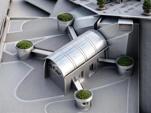 plant protection drone,logistics drone,parking system,smart city,transport hub,multi storey car park,futuristic architecture,urban design,solar cell base,moveable bridge,security concept,helipad,roof landscape,car roof,cube stilt houses,microvan,maglev,elevated railway,volkswagen beetlle,car transporter,Architecture,Small Public Buildings,Modern,Mid-Century Modern