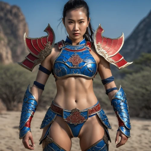 female warrior,warrior woman,fantasy warrior,mulan,asian costume,warrior pose,breastplate,wind warrior,dragon li,warrior,asian woman,bodypaint,warrior east,strong woman,alien warrior,siam fighter,fantasy woman,body painting,hard woman,asian vision,Photography,General,Natural