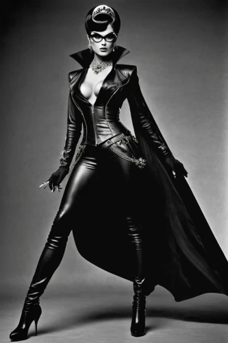 catwoman,madonna,black leather,leather,femme fatale,super woman,super heroine,latex,caped,policewoman,vanity fair,latex clothing,birds of prey-night,tura satana,black widow,woman in menswear,one woman only,vogue,sprint woman,woman frog,Photography,Black and white photography,Black and White Photography 11
