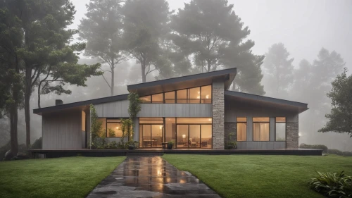 mid century house,modern house,3d rendering,modern architecture,cubic house,render,dunes house,timber house,foggy landscape,cube house,house in the forest,frame house,mid century modern,beautiful home,house in mountains,house in the mountains,smart house,pool house,archidaily,bungalow,Photography,General,Realistic
