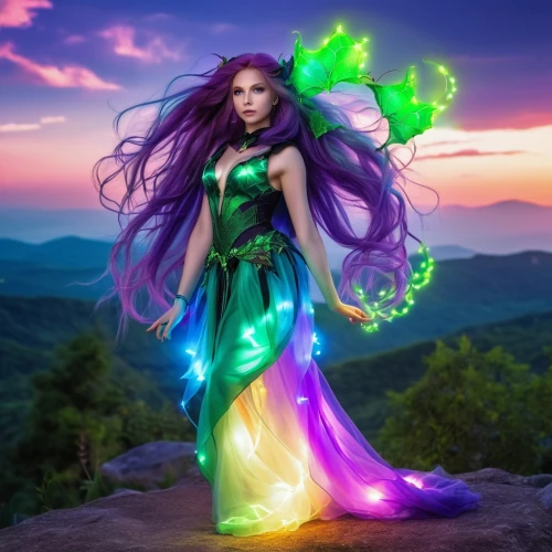 starfire,celtic woman,fantasy woman,green mermaid scale,the enchantress,fantasy picture,faerie,sorceress,show off aurora,faery,celtic queen,fae,rapunzel,aurora butterfly,fairy queen,fantasy art,cosplay image,evil fairy,monsoon banner,rosa 'the fairy,Photography,General,Realistic