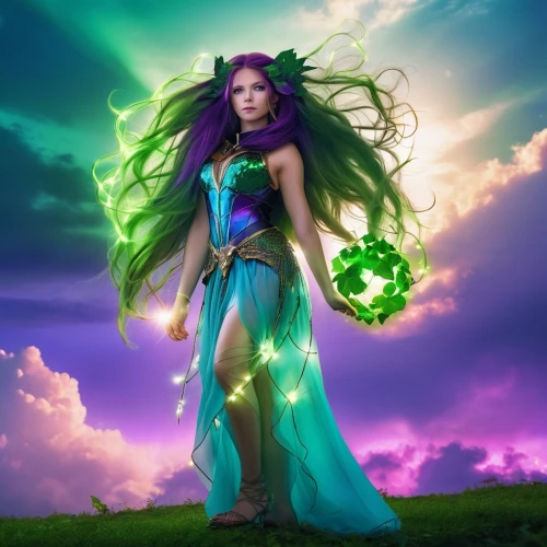 celtic woman,starfire,the enchantress,sorceress,celtic queen,druid,fantasy woman,fantasy picture,monsoon banner,rosa 'the fairy,earth chakra,faerie,fae,green aurora,patrol,show off aurora,dryad,faery,anahata,green mermaid scale,Photography,General,Realistic