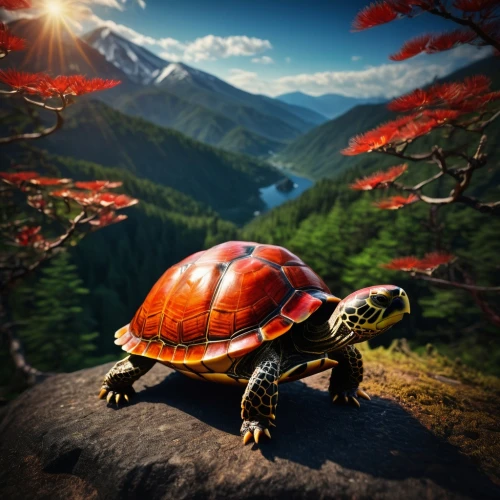 ornate box turtle,box turtle,land turtle,eastern box turtle,common map turtle,terrapin,map turtle,red eared slider,painted turtle,tortoise,trachemys,turtle,trachemys scripta,tortoises,tortoiseshell,pond turtle,oriental fire-bellied toad,galápagos tortoise,milbert s tortoiseshell,turtle pattern,Photography,General,Fantasy