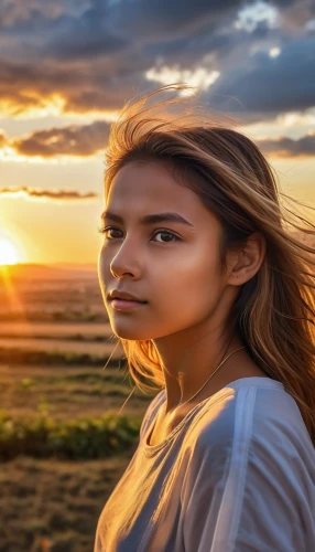 woman thinking,mystical portrait of a girl,girl on the dune,depressed woman,sun,portrait background,landscape background,girl in a long,girl in a historic way,worried girl,woman face,fridays for future,creative background,sunburst background,praying woman,management of hair loss,divine healing energy,coronavirus disease covid-2019,woman's face,portrait photography,Photography,General,Realistic