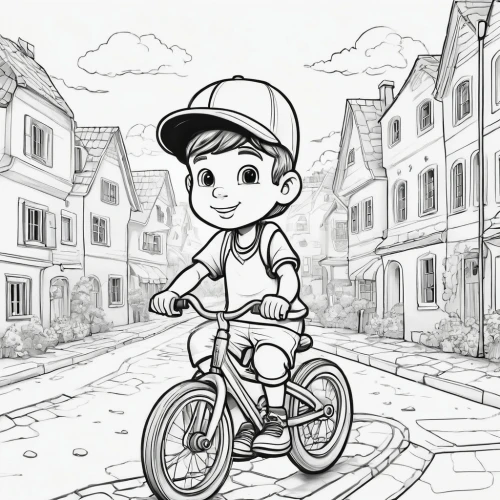 bike kids,biking,bicycle riding,bicycle,kids illustration,matsuno,bicycling,cyclist,training wheels,tricycle,bicycle ride,bicycle mechanic,newspaper delivery,bike riding,coloring pages kids,scooter riding,chopper,bike,cycling,animated cartoon,Illustration,Paper based,Paper Based 04