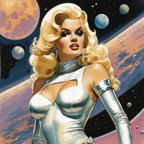 andromeda,silver surfer,callisto,marylyn monroe - female,head woman,fantasy woman,birds of prey-night,space-suit,captain marvel,star mother,blonde woman,sci fi,mission to mars,spacesuit,space suit,retro women,astronomer,retro woman,femme fatale,venus,Conceptual Art,Daily,Daily 08