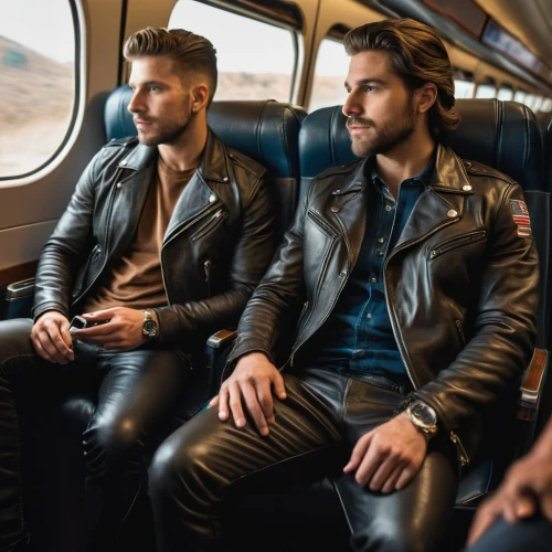 men sitting,passenger groove,train ride,men's wear,leather jacket,train seats,passenger,deutsche bahn,train compartment,charter train,men clothes,bolero jacket,leather,train way,clover jackets,train of thought,tgv,leather goods,leather compartments,pomade,Photography,General,Natural