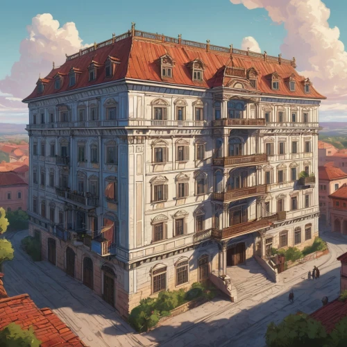 grand hotel,apartment building,dresden,würzburg residence,europe palace,apartment house,french building,sky apartment,renaissance tower,old town house,appartment building,freiburg,kontorhaus,an apartment,city palace,new castle,meteora,violet evergarden,leipzig,grand master's palace,Conceptual Art,Fantasy,Fantasy 14