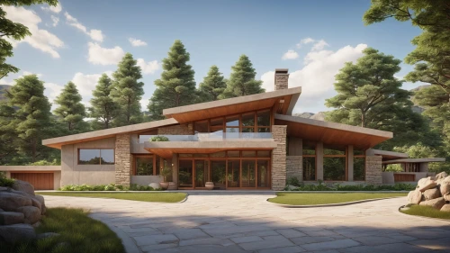 3d rendering,mid century house,modern house,eco-construction,render,house in the mountains,new england style house,luxury home,house in the forest,country estate,log home,the cabin in the mountains,log cabin,house in mountains,summer cottage,pool house,chalet,beautiful home,timber house,home landscape,Photography,General,Realistic