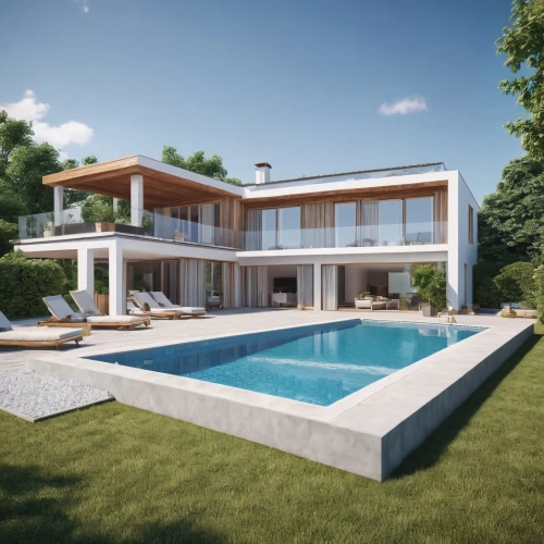 modern house,3d rendering,pool house,render,mid century house,luxury property,holiday villa,modern architecture,villa,luxury home,dunes house,summer house,residential house,modern style,private house,house shape,landscape design sydney,3d render,beautiful home,contemporary