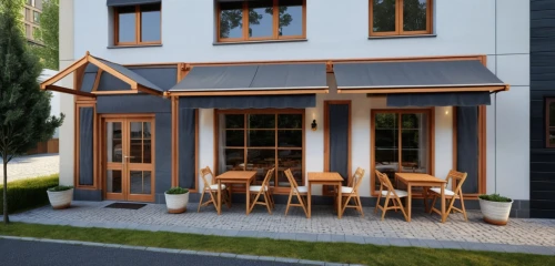 3d rendering,house drawing,frame house,exterior decoration,danish house,render,house front,wooden facade,model house,small house,house shape,two story house,residential house,garden elevation,inverted cottage,an apartment,wooden house,apartment house,dog house frame,awnings,Photography,General,Realistic